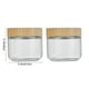thumbnail image 3 of Frascos grandes de vidrio con tapa de madera - Recipientes de 300 ml y 500 ml aptos para uso alimentario para cereales, té, café y yogur | Apto para microondas y congelador | 20 x 15 cm, 3 of 6