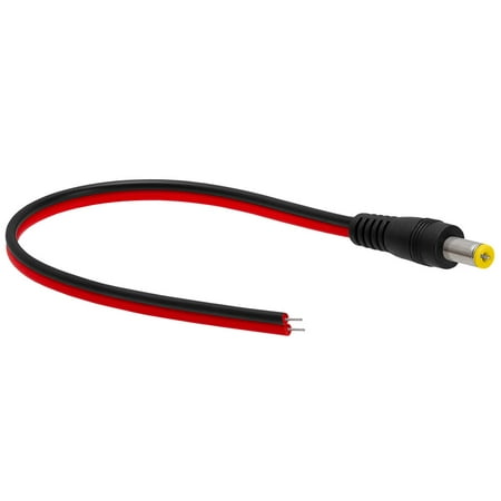 Cmple - CCTV Male Power Lead Cable Connector for Security