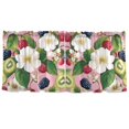 thumbnail image 7 of Yayeee Kitchen Curtains Set of 2 Light Filtering 57"x36" Over Sink Window Panels, Pink Raspberries, 7 of 7