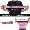 thumbnail image 4 of Haiem USA Colors Stripes UV Protection Cooling Arm Sleeves for Men and Women UPF 50 Sun Sleeve, 4 of 8