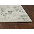 thumbnail image 2 of 9'x13' Grey Machine Woven Distressed Floral Traditional Indoor Area Rug, 2 of 2