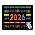 thumbnail image 2 of 2026 Calendar Mouse Pad, Large Extended Desk Mat with Non-Slip Rubber Base for Office and Gaming, Enhanced Precision for Optical and Wireless Mice, Waterproof Computer Mousepad for Home and Work, 2 of 7