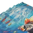 thumbnail image 4 of Shower Curtain, Colorful Underwater Sea Turtle Waterproof Fabric Plastic Shower Curtain, Drying Fast Bathroom Curtain with 9 Buttonholes, Ruffle Shower Curtain 60x72in, 4 of 8
