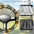 thumbnail image 4 of Jeiento Sunflower Golf Cart Steering Wheel Cover Breathable Golf Cart Steering Wheel Covers Anti-Heat 14 Inch Steering Wheel Cover Native Southwest Aztec Golf Cart Accessories, 4 of 7