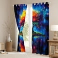thumbnail image 3 of Manfei Tree Of Life Boy Girl Curtains Pack of 2 (42x84 Each),Bohemian Theme Curtains Blackout,Starry Sky Bedroom Curtains,Breathable Home Decor, 3 of 6
