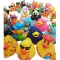 thumbnail image 2 of Assorted Colorful Rubber Duckies (2") Ducks Ducky Duck Ducking (6 Pack) Jeep Ducking Bath Tub Pool Toy, 2 of 6