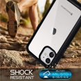 thumbnail image 4 of iPhone 12 Mini Case, [Built-in Screen Protector] Full Body Clear Bumper Phone Case Rugged Shockproof Protective Case Cover for iPhone 12 Mini 5.4-Inch (2020), Black, 4 of 6