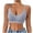 Blue, variant on Push Up Bras for Women Wireless Cute Silk Seamless Everyday Wear Backless Solid No Show Ruffle Ladies Bra