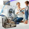 thumbnail image 1 of Laundry Basket, Dirty Clothes Hamper, Clothing Storage Container Durable, Large Capacity Foldable Storage Basket, Plastic Woven Design, Multi-Purpose Laundry Bin, Dirty Clothes Holder for Ba, 1 of 7