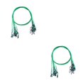 thumbnail image 3 of Sonducket Líderes de pesca de alambre de grueso de 50CM 150Lb con broches giratorios Accesorios de aparejos de línea de acero inoxidable verde 2piezas, 3 of 6