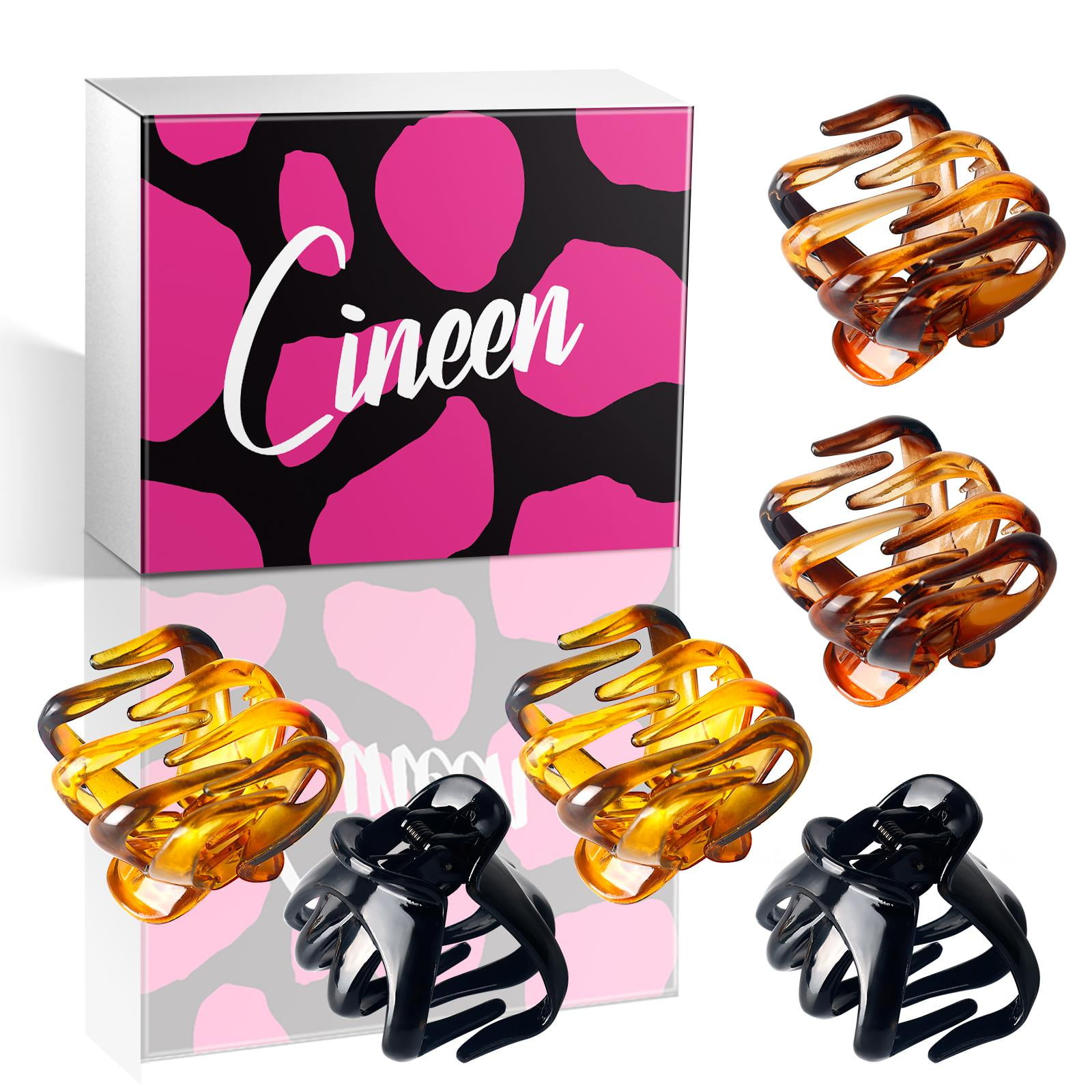 CINEEN 6 Pcs Colorful Hair Claw Clips for Women Girls Large Octopus Hair Clip