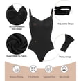 thumbnail image 4 of Mono moldeador sin costuras que contrae el abdomen, levanta la cadera, tanga de talla grande, braguita, liguero, corsé ajustado, 4 of 6