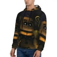 thumbnail image 4 of Saiise Five Nights At Freddy'S Men's Graphic Print Long Sleeve Drawstring Hoodie Pullover Sweatshirt-Medium, 4 of 6