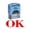 Red Ink, variant on OK Self Inking Rubber Stamp Custom Shiny Office Stationary Stamp