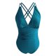 thumbnail image 5 of WILLBEST Trajes de Baño Trajes de Baño Para Mujer Trajes de Baño Fruncidos Monokini Con Cuello En V y Tiras, 5 of 6