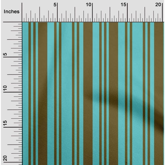 oneOone Viscose Chiffon Fabric Bayadere Stripe Print Fabric By Yard 42 Inch Wide