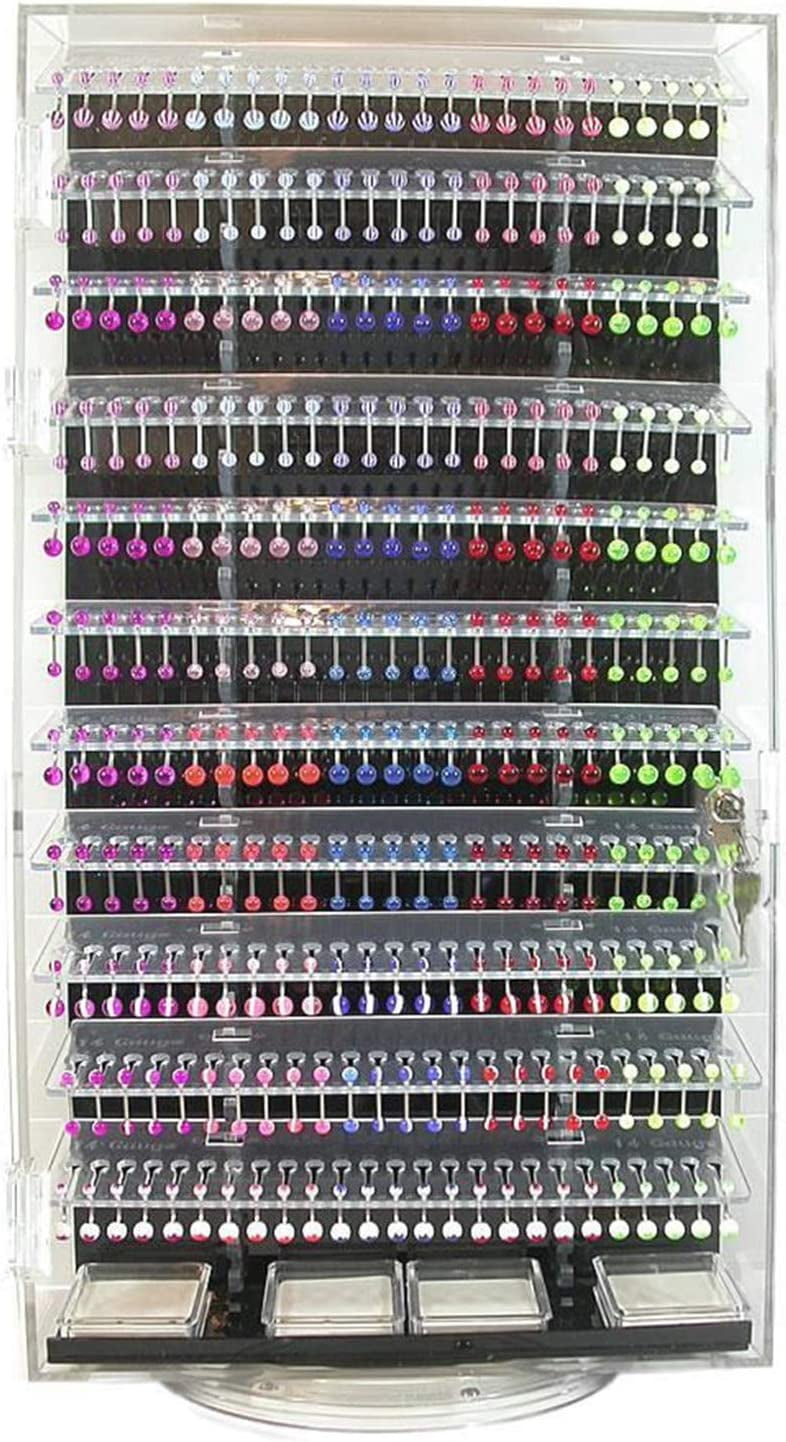 Painful Pleasures 24” Double Sided Body Jewelry Display Display with