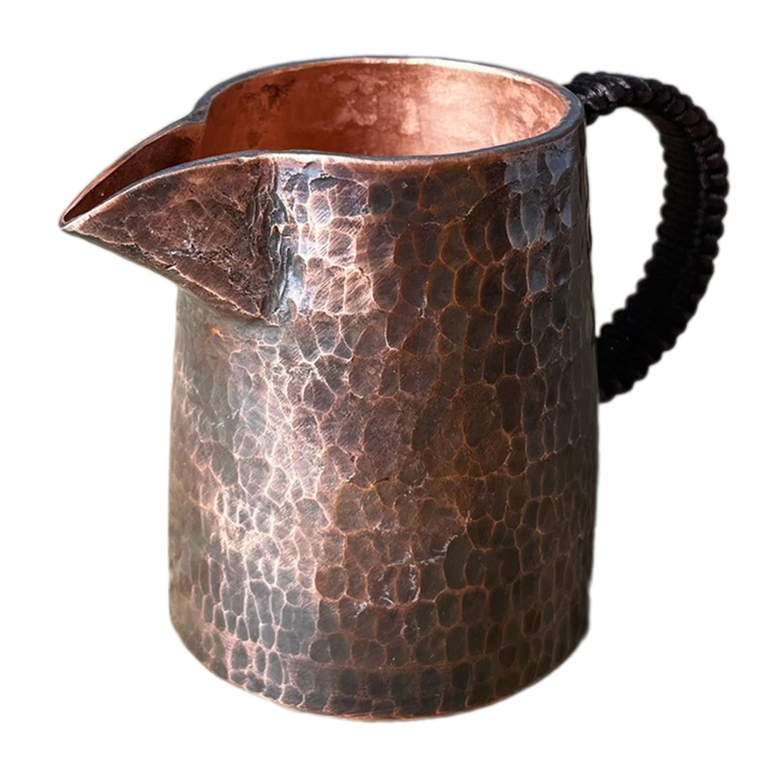 Baoblaze Copper Mug 7.5 oz Tea Maker Art Craft Espresso Cup for Home Latte Art Hiking