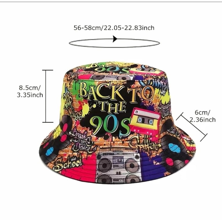 90s Inspired Retro Bucket Hat - Walmart.com