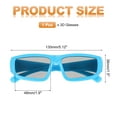 thumbnail image 2 of Gafas de visualización 3D polarizadas, gafas 3D circulares pasivas, azules, 2 of 7