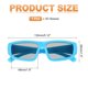 thumbnail image 2 of Gafas de visualización 3D polarizadas, gafas 3D circulares pasivas, azules, 2 of 7