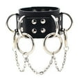 thumbnail image 1 of Bracelet Punk Large Réglable Goth Bracelet en Simili Cuir pour Hommes Femmes, 1 of 10
