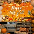 thumbnail image 3 of 7x5FT Happy Fall Y'all Beautiful Backdrop Banner Autumn Harvest Holiday Happy Fall Party Decorations Pumpkin Maple Leaf Thanksgiving Day Party Banner for Home Outdoor Yard Decor, 3 of 7