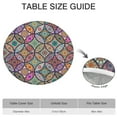 thumbnail image 6 of Yellow Floral Oval Pattern Round Fitted Tablecloth with Elastic Edge,Dining Table Cover Waterproof,Outdoor Round Tablecloth for Camping,Dining,Indoor and Outdoor, 6 of 7