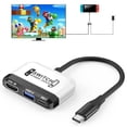 thumbnail image 1 of GKEAPZA Switch Dock 3 en 1 con Puerto 4K HDMI USB 3.0 Carga USB C PD 103W, Base portátil de Viaje pa, 1 of 7