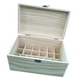 thumbnail image 3 of Organizador De Caja De e Esencial De Madera - Caja Portátil De 28 Ranuras Bolas De Rodillos Botellas Soporte De Caja Organizador De Caja De Sunnimix Almacenamiento de aceite esencial de madera, 3 of 8