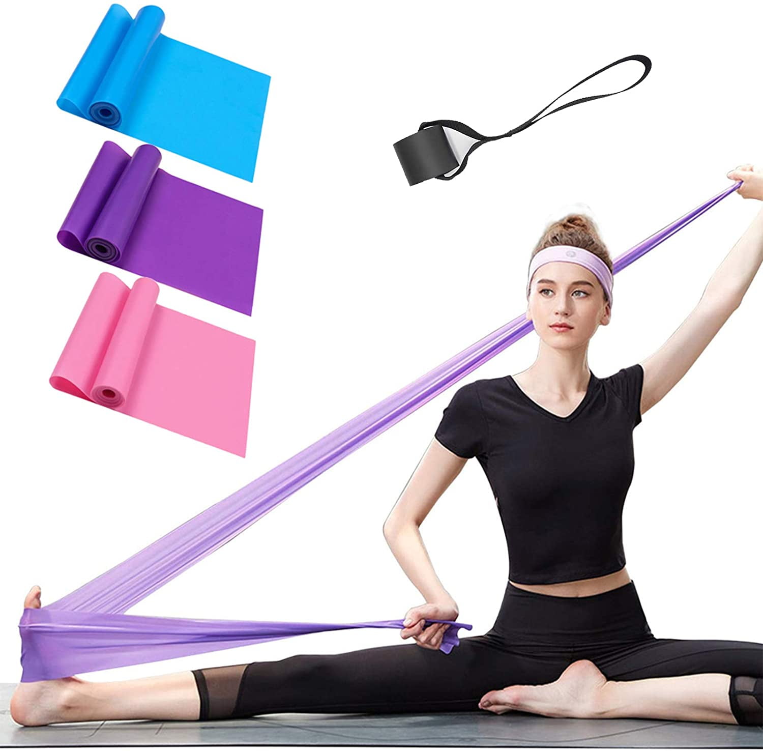 11/13pcs Resistance Bands Elastic Yoga Strap Home Gym Training Fitness Exercise 