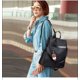 thumbnail image 5 of Mochila Mujer, Bolso Bandolera Antirrobo, Mochila Escolar Multifuncional Oxford, Oxford negro, 5 of 5