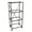 Black, variant on YML 4134WHT Four Shelf Stand for Small Bird Breeding Cages in White