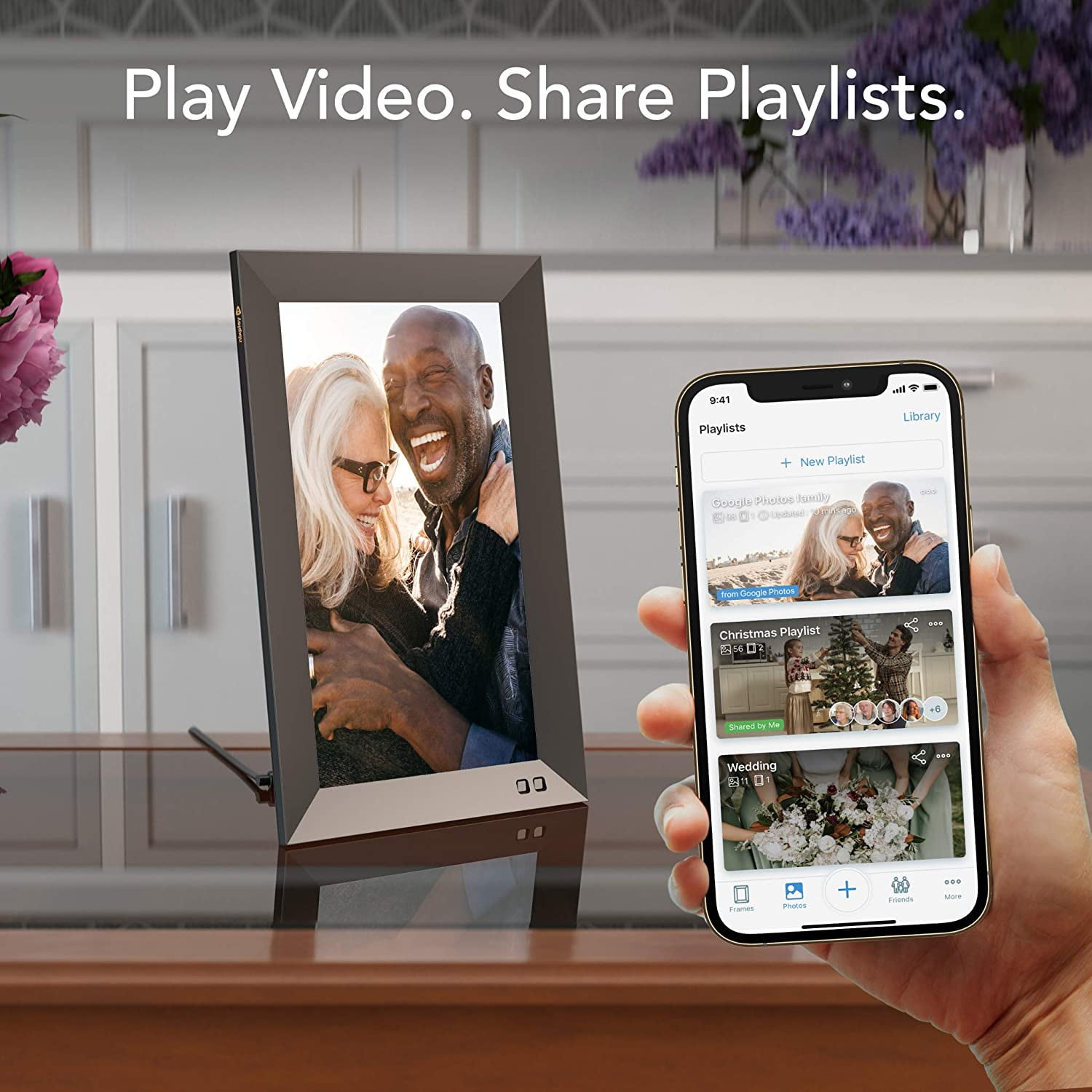 Nixplay スマートデジタルフォトフレーム10.1 インチ(W10F) Nixplay 10.1 Inch Smart Digital Photo Frame (W10F) - WIFI