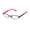 burgundy / coral, variant on NEW THALIA PALMA WOMENS/LADIES DESIGNER FULL-RIM BURGUNDY / CORAL FABULOUS DESIGNER CONTEMPORARY FRAME DEMO LENSES 46-15-125 FLEXIBLE HINGES EYEGLASSES/GLASSES