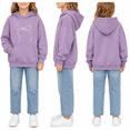 thumbnail image 2 of Girl Hoodies Fleece Jacket Cute Hoodies for Teen Girls, Trendy Oversized Hooded Sweatshirts, Long Sleeve Printed Hoodies Shirts Fall Clothes Purple 5-6Y, 2 of 9