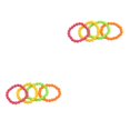 thumbnail image 3 of Guardurnaity 4 piezas vestido collar estilo bohemio cuentas pulseras colorido Boho decoración mano cadena tobillera joyería disfraz fiesta Pulsera 2piezas, 3 of 6