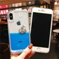 thumbnail image 4 of Phone Case for iPhone 14 Pro, 3D Dynamic Blue Liquid Floating Ducks and Pirate Ship Soft Silicone Bumper Quicksand Hard Back Case for iPhone 14 Pro, 4 of 14