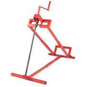 Stalwart Mower Lift - 880lb Capacity Tractor or Lawn Mower Lift Jack, Red