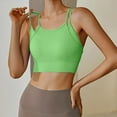 thumbnail image 4 of Everyday Bras for Women Running Sports Bra Sports Bras for Women Workout Keyhole Sports Bra Athletic Bras Wireless Support Bras for Women Sports Bra Medium Sports Bra Women's Athletic High Green S, 4 of 5