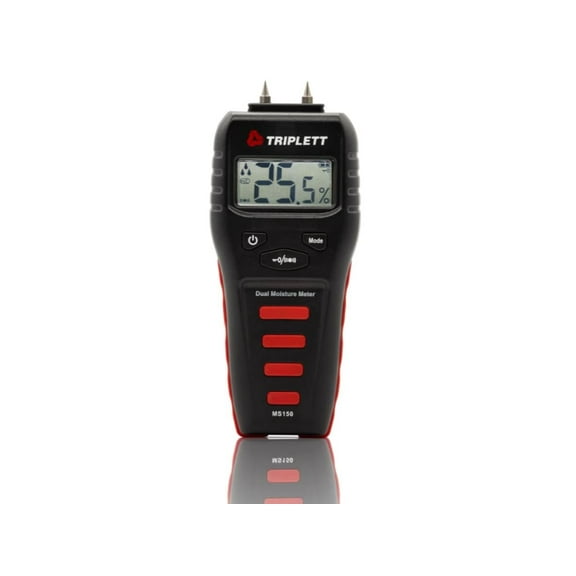Triplett Moisture Meter,Pin/Pinless,1inDepth MS150