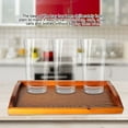thumbnail image 3 of Delaman Wooden Serving Tray Large with Handles Homes & Gardens for Tea Water Drinks Breakfast Food  (Brown, Rectangle), 3 of 12