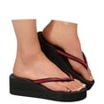 thumbnail image 3 of Xijirk Wedge Sandals for Women Platform Flip Flop Sandals Beach Shoes Bohemian Slippers Lightweight Summer Sandals,7.5, 3 of 8