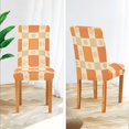thumbnail image 3 of Yayeee 2 Pack Dining Chair Covers Stretch Parson Chairs Slipcovers Seat Protector, Geometric Pattern, 3 of 6