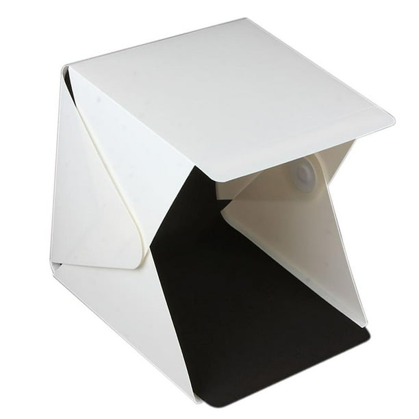 estudio de la foto de la sala de luz 9 "caja de cubos del telón de fondo de la tienda de iluminación led de fotografía