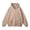 Khaki, variant on Men's Zip Up Hoodie Sweatshirt with Pocket Long Sleeve Crewneck Loose Fit Full Zip Cardigan Top