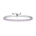 thumbnail image 1 of Pulsera de circonitas de color europeo y americano para mujer, cadena de tenis de cristal ajustable con diamantes, 1 of 1