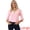 Light Pink, variant on DARING DIVA Women's 3/4 Sleeve Tops Hollow Color Block Boho Shirts L Black