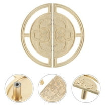 Soimiss 2Pcs Antique Golden Cabinet Pull Handles for Closet and Shoe Cabinet Hardware