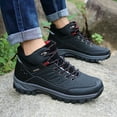 thumbnail image 2 of XIMIN Men's Athletic Boots Hiking Walking Boots Outdoor Waterproof Non-Slip High-Top Waterproof Work Boots Autumn Winter Trekking Snow Boots, 2 of 8